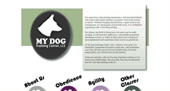 Desktop Screenshot of mydogtrainingcenter.com