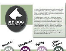 Tablet Screenshot of mydogtrainingcenter.com